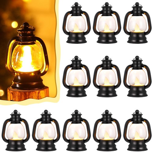 Pcs black mini lanterns - black, 4